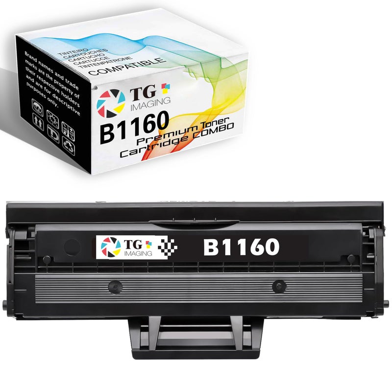 TG Imaging Compatible B1160 Toner Cartridge Replacement for Dell B1160W B1160 B1163w B1165nfw 1160 1160W 331-7335 Laser Printer (1 Pack, Black) - Image 1